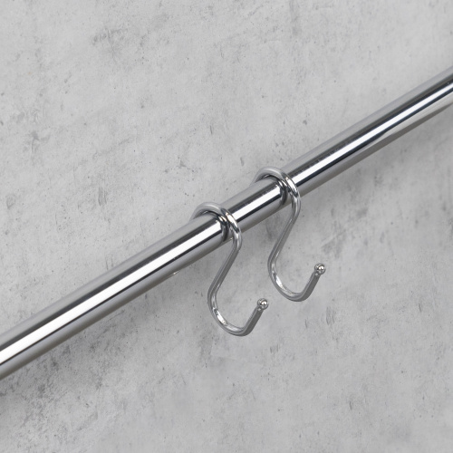 Крючок на трубу d16 ретро двойной хром AKS_3