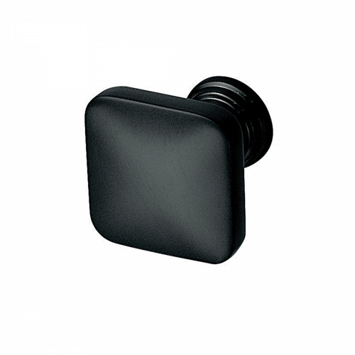 Ручка меб. кнопка мет. KNOPA черный матовый, AKS_1