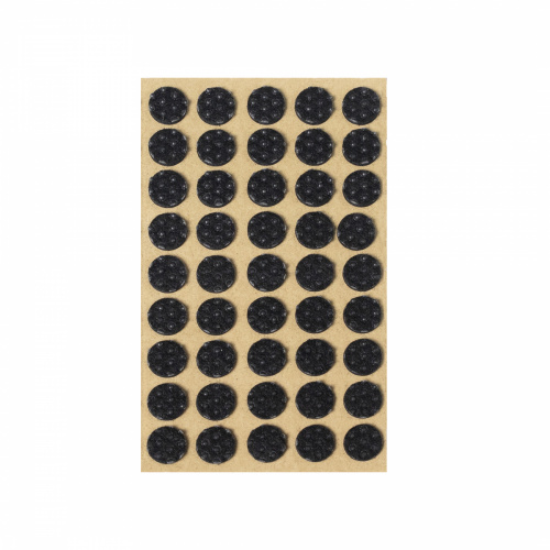 Подкладка самоприлипающая фетровая прорезиненная d15мм (1упак.=45шт), черная, Folmag_1