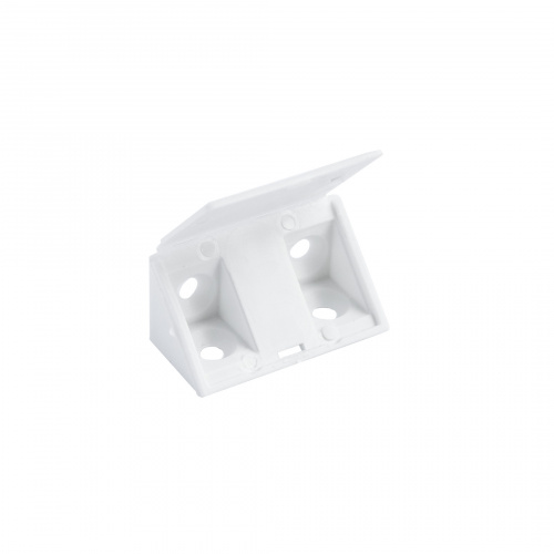 Уголок пластиковый двойной белый (уп/ 250 шт) AKS_3