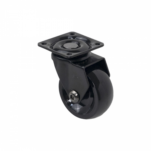 Колесо меб. ORION d50 h64 с площадкой, черный AKS_1