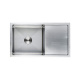 Мойка н/сталь, прямоугольная одночашевая, 780*440мм, сатин, универсальная, AKS (3,2мм)_preview_1