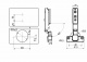 Петля накладная с доводчиком 48мм планка h0 clip-on 3D регулировка узкая планка комплект заглушек с саморезами AKS PLUS_preview_1