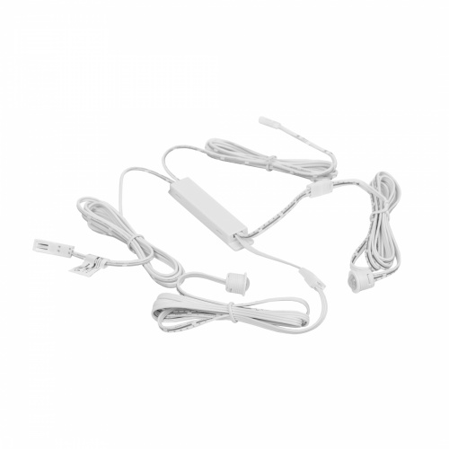 Выключатель бесконтактный на движение (PIR), двойной, врезной/накладной, 12/24V, 60W/100W, белый, AKS_1