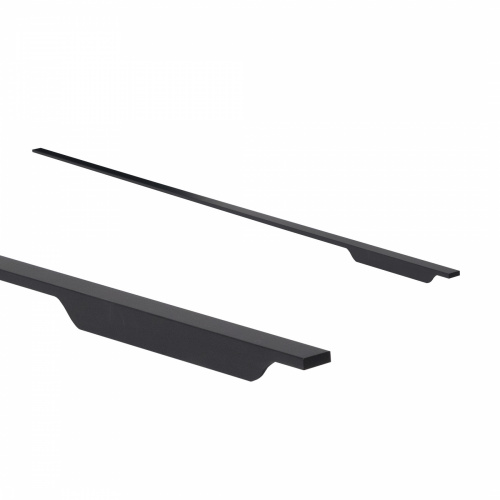 Ручка меб. скоба алюм. ANDROMEDA 1056/1200 черный матовый, AKS (правая)_1