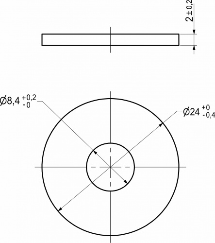 Шайба плоская увеличенная d8 DIN9021 (уп/5кг)(1кг=185шт) AKS_2