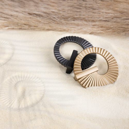 Ручка меб. кнопка мет. SANDY 32, золотой песок, AKS_6