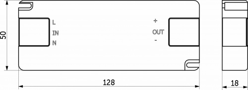 Блок питания UltraSlim 30W/12V, тонкий, AKS_2
