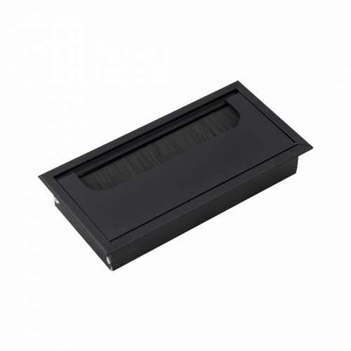 Пропуск кабельный металл 80х160мм черный AKS_1