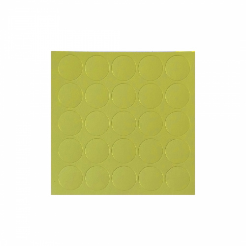 Заглушка самоприлипающая к конфирматам зеленый лайм (14075) FOLMAG (лист-25шт.)_1
