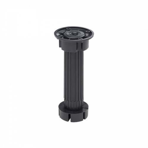 Опора кухонная пласт. h150 трехсоставная под короткий саморез, черный (1 упак. = 200 шт.) РБ_1