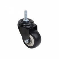 Колесо меб. DIAMOND d50 h72 с винтом М8, черный AKS фотография