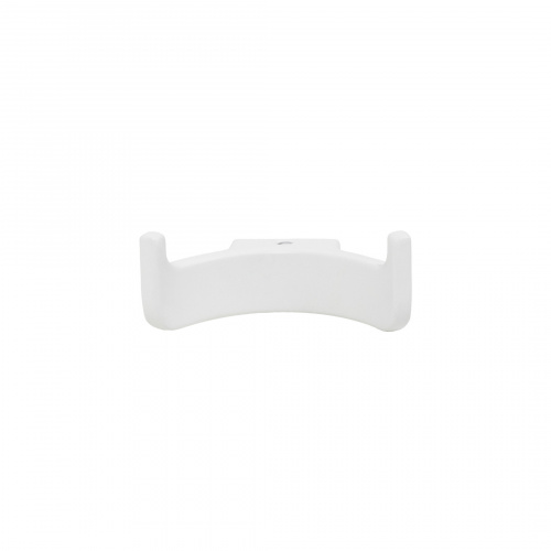 Крючок меб. двухрожковый мет. BAR белый матовый AKS_3