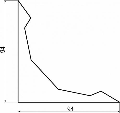 Уголок LOFT декоративный LAGUNA черный_2