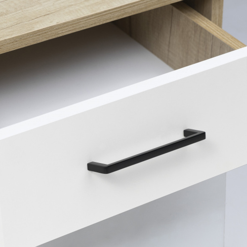 Ручка меб. скоба мет. SKYLINE 128 черный матовый, AKS тип 2_3