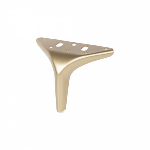 Опора меб. мет. DELI h120 угловая матовое золото AKS_1