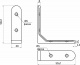 Полкодержатель мет. MONO 50*50*1.2, белый AKS_preview_1