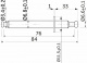 Шток эксцентрика двусторонний 7*76/84 для плиты 16мм (с разделительным кольцом) (уп/100шт) AKS_preview_1