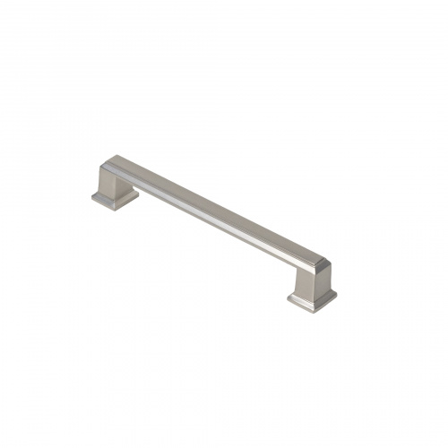 Ручка меб. скоба мет. IONIKA 128 шлифованная сталь, AKS_3