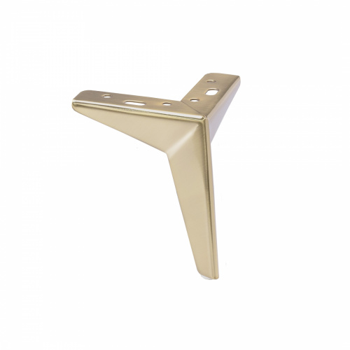 Опора меб. мет. HELLY h100 угловая матовое золото AKS_1