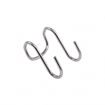 Крючок на трубу d16 двойной хром AKS фотография