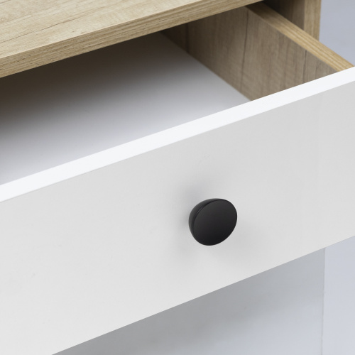 Ручка меб. кнопка мет. PINA черный матовый, AKS_6