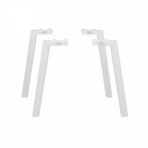 Опора меб. прямоугольная 60*40 h710 наклонная, белый AKS (1 компл. = 4 шт.)