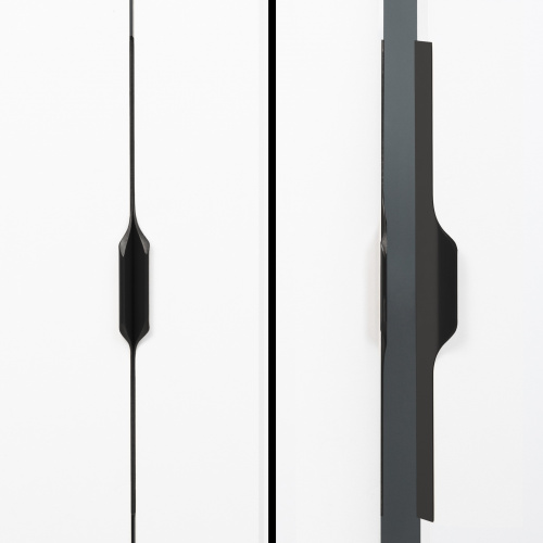 Ручка меб. накладная алюм. LINEA 320/397 черный матовый, AKS_7