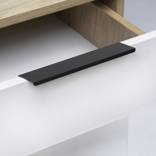 Ручка меб. накладная алюм. INSIDE 128/170 черный матовый, AKS_5