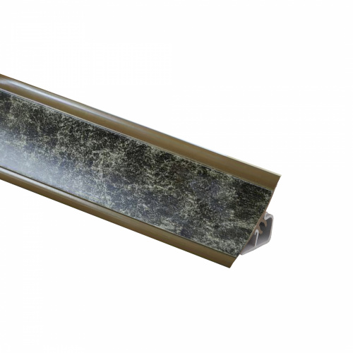 Плинтус ПВХ к столешнику LР мрамор бразильский (158) EL-MECH-PLAST (1шт=3м.п.)_1