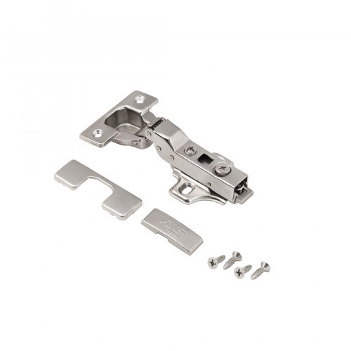 Петля полунакладная с доводчиком 45мм h0 clip-on AKS PRIME (саморезы, заглушки)_3