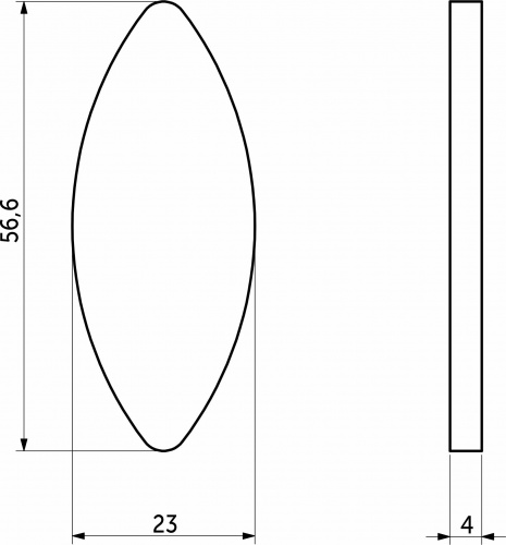 Шкант плоский №20 (56*23*4) (уп/20 шт) РП_2