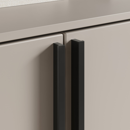 Ручка меб. скоба алюм. PIANO 1056/1200 черный матовый, AKS тип 2_5