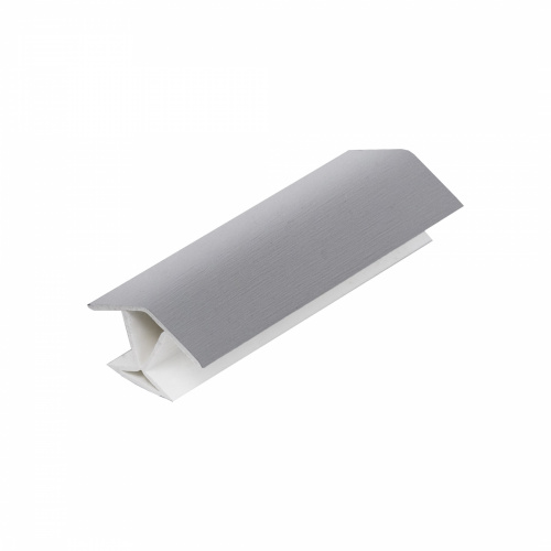 Угол универсальный 135 к цоколю мебельному ПВХ h=100 титан новый РФ_1