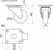 Колесо меб. c рез.ободом d30 h46 с площадкой, серый AKS_preview_1
