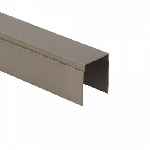 Профиль алюминиевый SENATOR шампань направляющая верхн. L-6000 мм АЛЮТЕХ одинарная_1