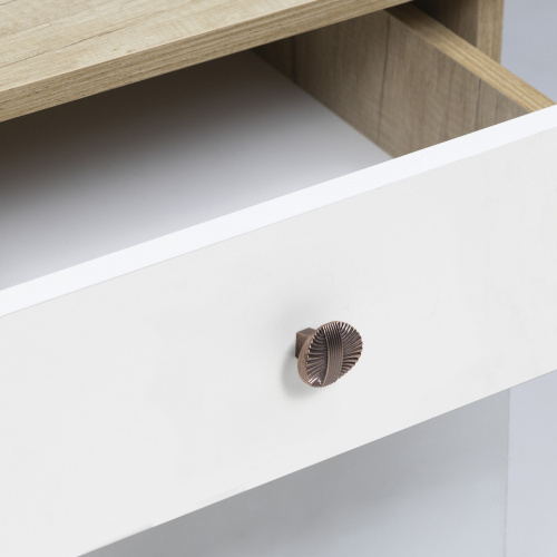 Ручка меб. кнопка мет. MAGIA матовая античная латунь AKS_3