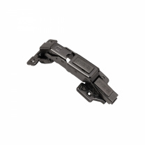 Петля 165° накладная с доводчиком 45мм h0 clip-on PRIME by AKS 3D черный никель (саморезы, заглушки) 0-е вхождение (упак. = 2 шт.)