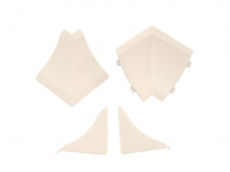 Комплект ПВХ аксессуаров к плинтусу M светло-бежевый AKS фотография