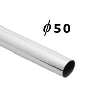 Труба d50 L-3000 (1,0мм), хром фотография