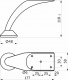 Опора меб. мет. D-01 h120 хром AKS_preview_1