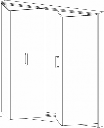 Комплект SLIDE для 2 складных дверей LAGUNA (30кг/накладные)_2