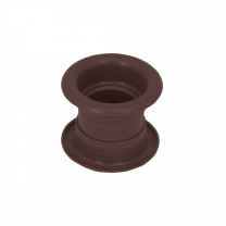 Пропуск вентиляционный D53 орех темный пластик РП