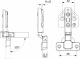 Петля накладная с доводчиком 48мм планка h0 clip-on 3D регулировка комплект заглушек с еврошурупом AKS PLUS (см. 104 660)_preview_1