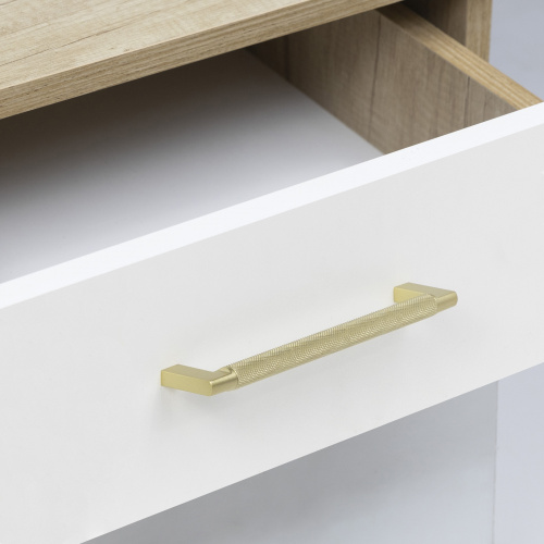 Ручка меб. скоба мет. MUSE 192 брашированное золото, AKS_5