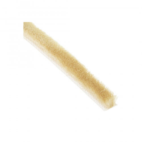 Уплотнитель щеточный самоклеящийся шампань/бронза 7x5 мм AKS (1бух.=400пог.м.)_3