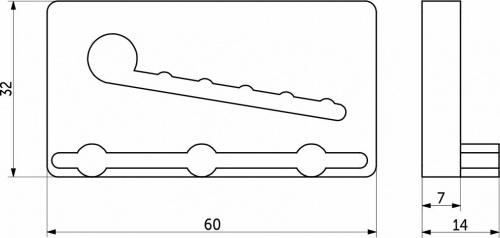 Набор креплений к мойке накладной (4 шт), AKS_2