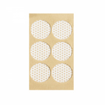 Подкладка самоприлипающая фетровая прорезиненная d40мм (1упак.=6шт), белая, Folmag