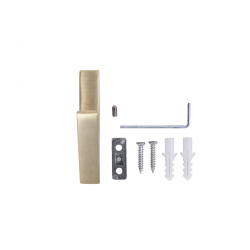 Крючок меб. однорожковый мет. FIX брашированное золото AKS_5