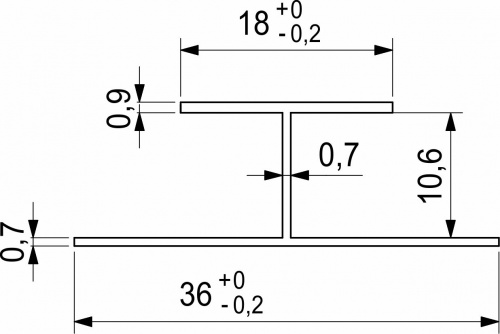 Планка соединительная 10 матовая (L=3.05) AKS_2